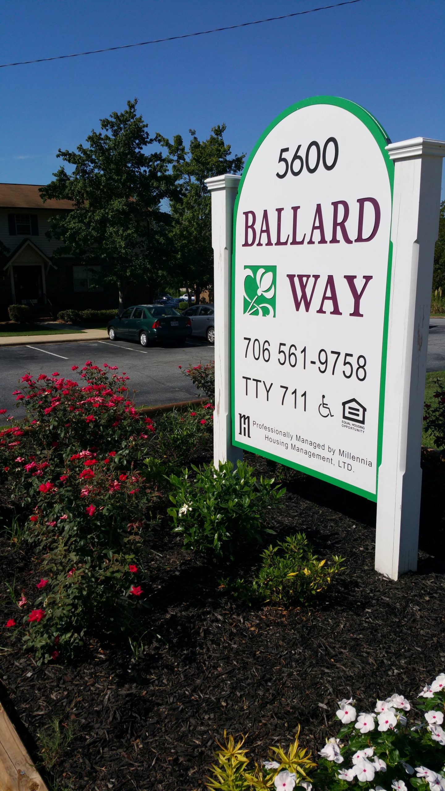Ballard Way Welcome Sign